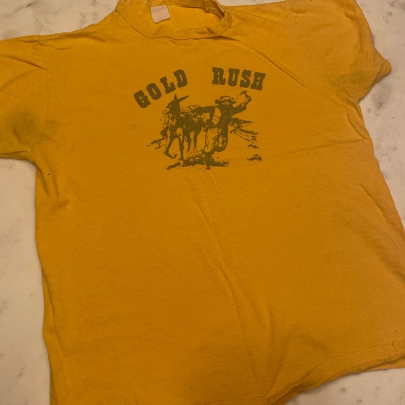 Vintage cotton tee.  Gold Rush. - Picture 2 of 3